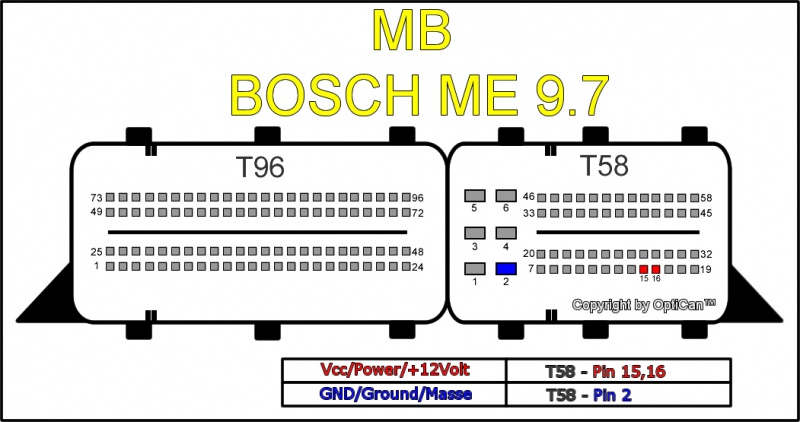 Bosch ME 9.7 4MB (AMG) pinout diagram 4